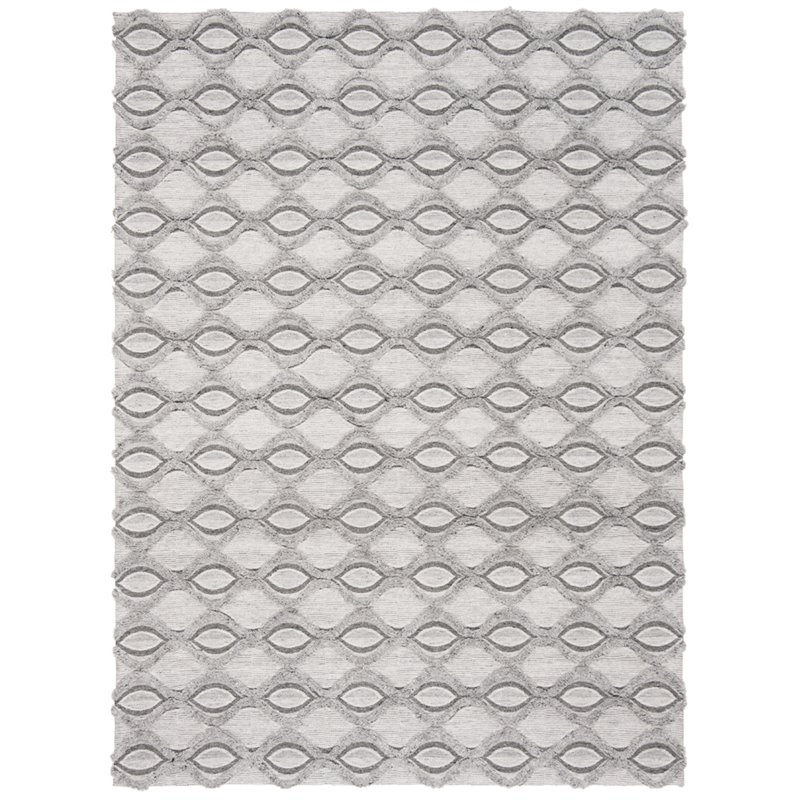 Safavieh Marbella 6' x 9' Hand Loomed Rug in Gray and Charcoal