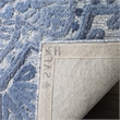 Safavieh Marquee 6' Square Hand Tufted Wool Rug in Blue and Ivory