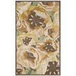 Safavieh Martha Stewart 3' x 5' Hand Tufted Wool Rug in Gold and Brown