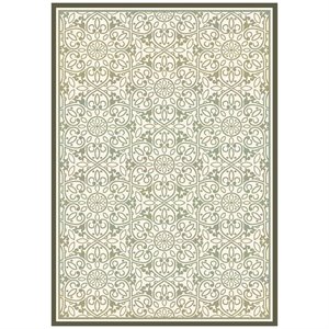 Safavieh Martha Stewart 8' x 11'2&quot Rug in Ivory and Green