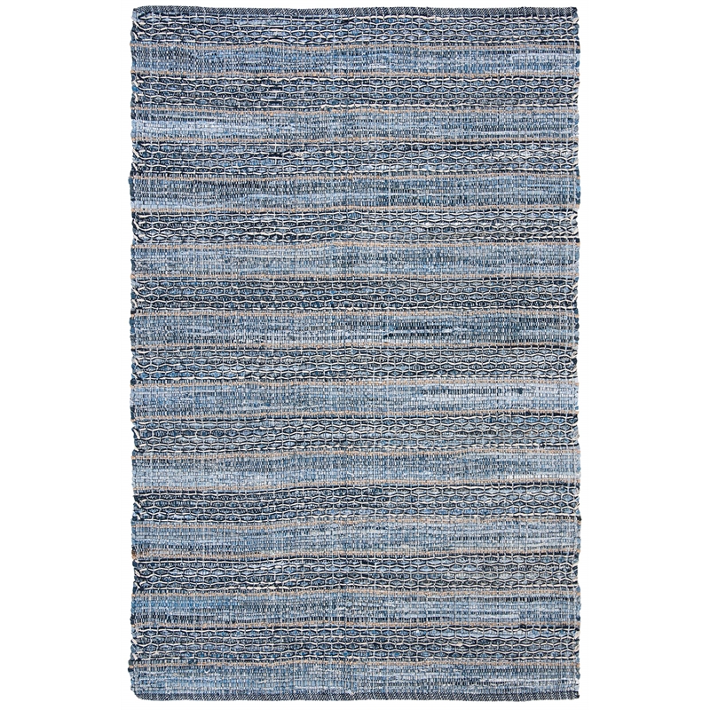 Safavieh Montauk 5' x 8' Hand Woven Jute Rug in Blue