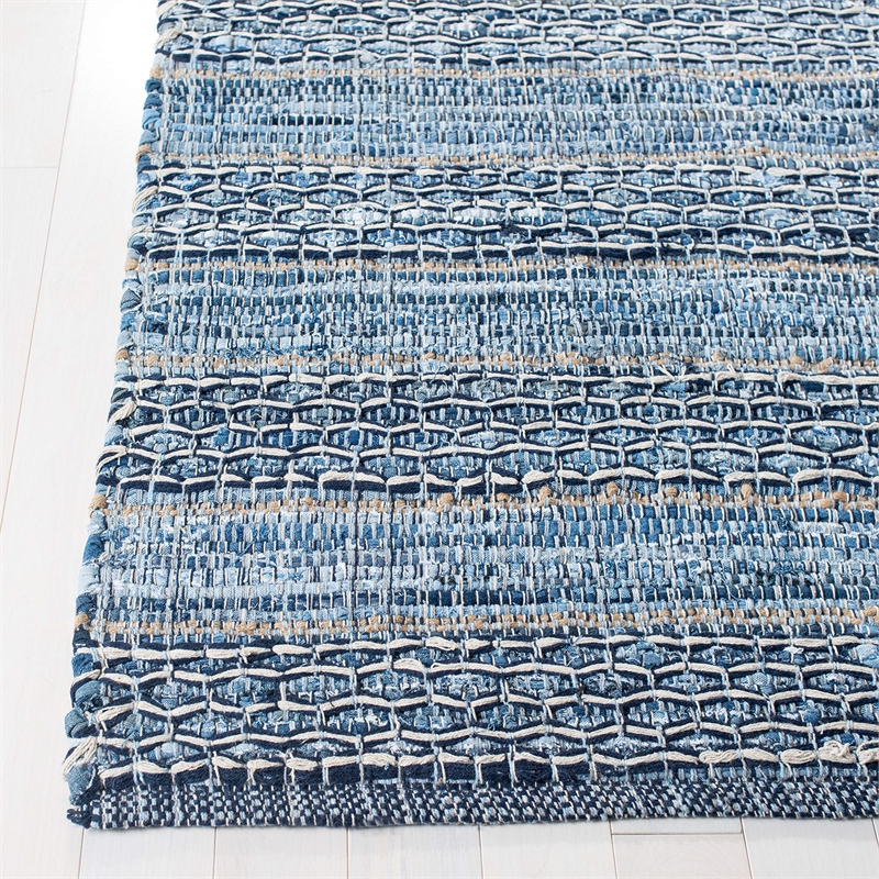 Safavieh Montauk 5' x 8' Hand Woven Jute Rug in Blue
