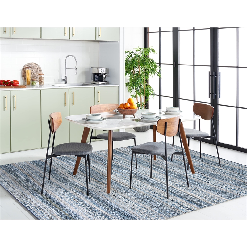 Safavieh Montauk 8' x 10' Hand Woven Jute Rug in Blue