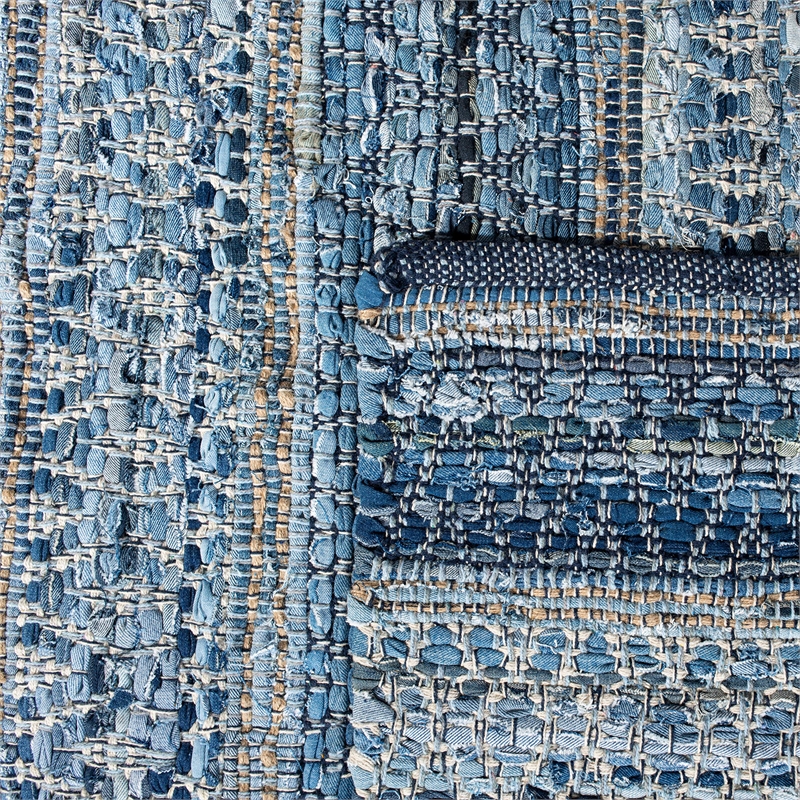 Safavieh Montauk 8' x 10' Hand Woven Jute Rug in Blue