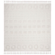 Safavieh Natura 6' Square Hand Woven Wool Rug in Ivory