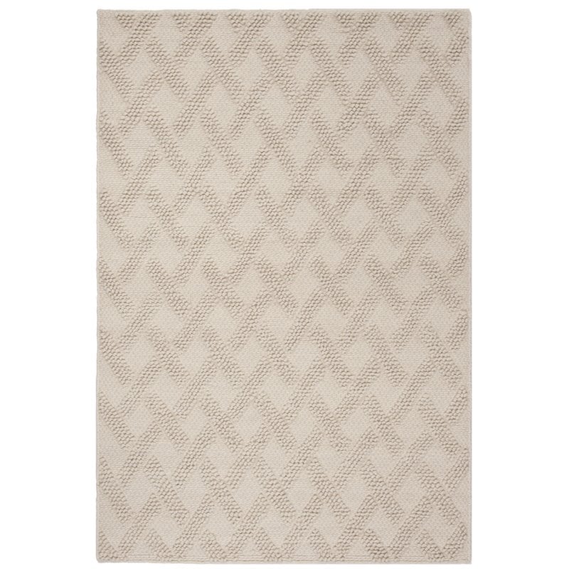 Safavieh Natura 8' x 10' Hand Loomed Wool Rug in Ivory and Beige