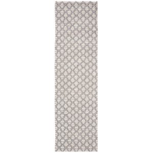 Safavieh Natura 2'3&quot x 8' Hand Woven Runner Rug in Silver and Ivory