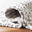 Safavieh Natura 3' x 5' Hand Woven Rug in Silver and Ivory