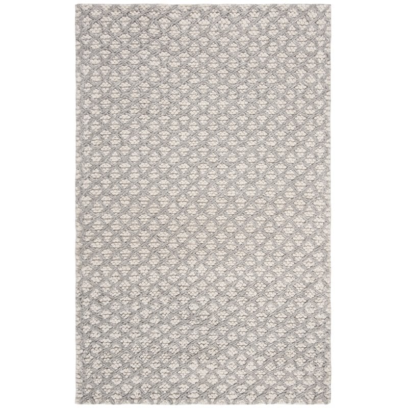 Safavieh Natura 3' x 5' Hand Woven Rug in Silver and Ivory