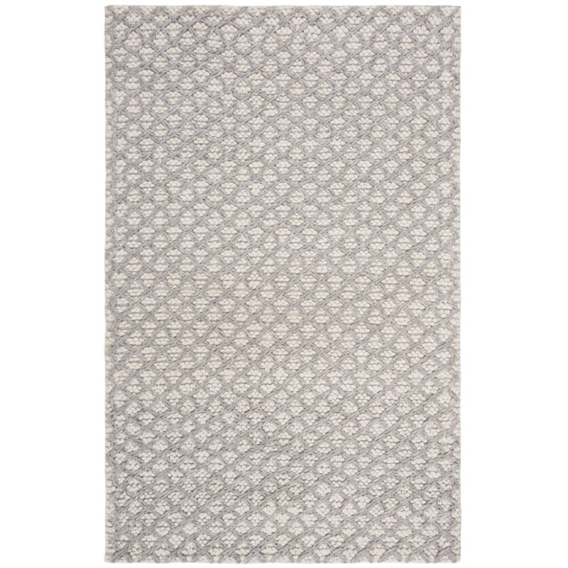 Safavieh Natura 5' x 8' Hand Woven Rug in Silver and Ivory