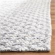 Safavieh Natura 6' Square Hand Woven Rug in Silver and Ivory