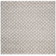 Safavieh Natura 6' Square Hand Woven Rug in Silver and Ivory
