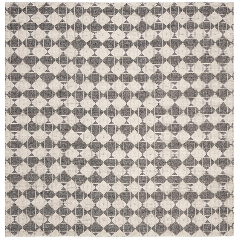 Safavieh Natura 6' Square Hand Woven Rug in Gray and Ivory