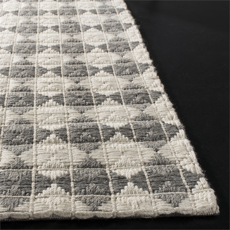 Safavieh Natura 6' Square Hand Woven Rug in Gray and Ivory