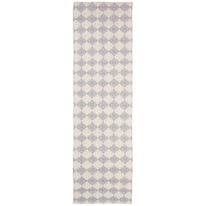 Safavieh Natura 2'3&quot x 8' Hand Woven Runner Rug in Silver and Ivory