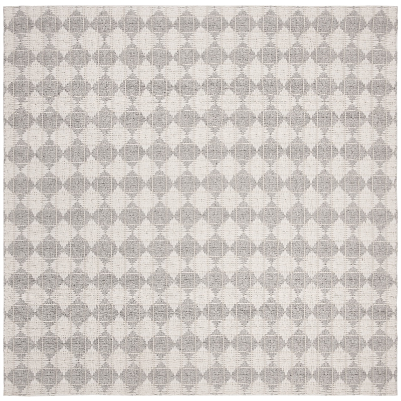 Safavieh Natura 6' Square Hand Woven Rug in Silver and Ivory