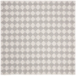 Safavieh Natura 6' Square Hand Woven Rug in Silver and Ivory