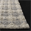 Safavieh Natura 6' Square Hand Woven Rug in Silver and Ivory
