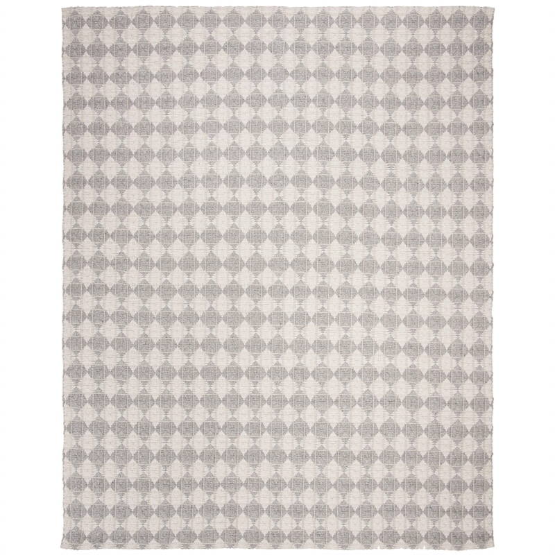 Safavieh Natura 6' Square Hand Woven Rug in Silver and Ivory