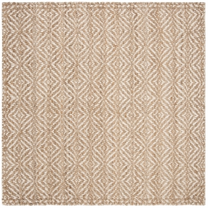 Safavieh Natural Fiber 7' Square Hand Woven Jute Rug in Natural