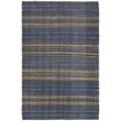 Safavieh Natural Fiber 3' x 5' Hand Woven Jute Rug in Blue and Gold