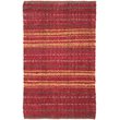 Safavieh Natural Fiber 3' x 5' Hand Woven Jute Rug in Red and Gold