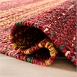 Safavieh Natural Fiber 6' Square Hand Woven Jute Rug in Red and Gold