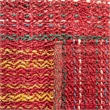 Safavieh Natural Fiber 6' Square Hand Woven Jute Rug in Red and Gold