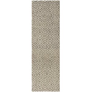 Safavieh Natural Fiber 2'6&quot x 8' Runner Rug in Ivory and Gray