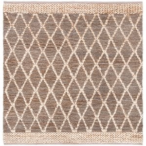 Safavieh Natural Fiber 6' Square Hand Loomed Jute Rug in Natural