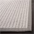 Safavieh Palm Beach 3' x 5' Hand Knotted Rug in Gray and Ivory