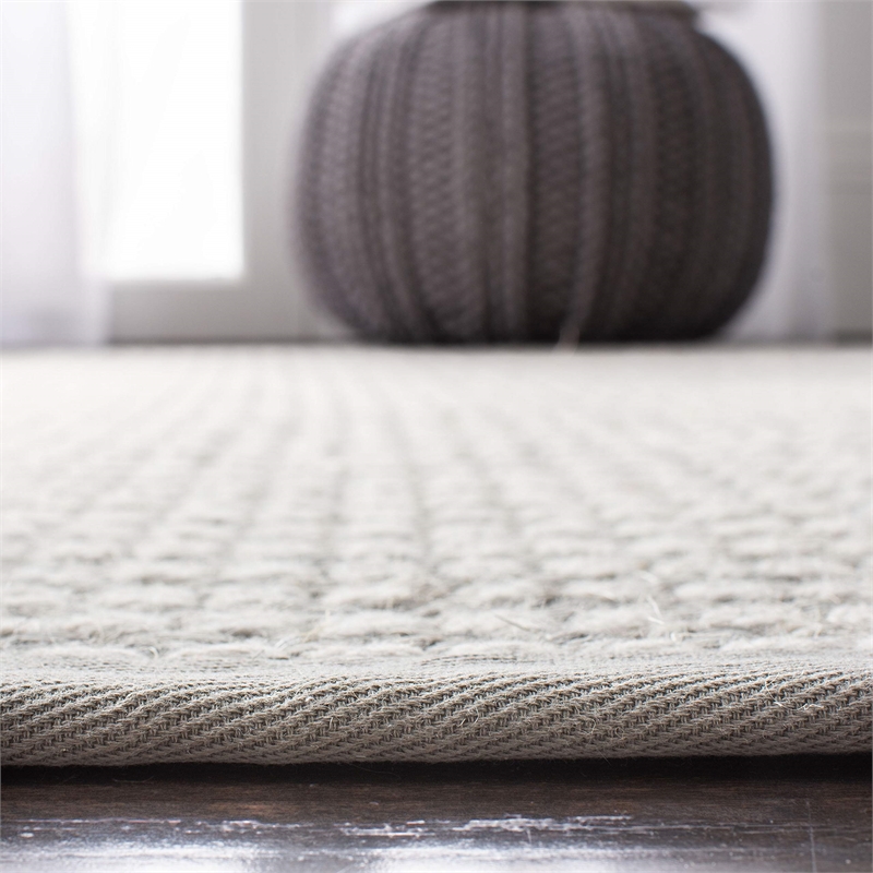 Safavieh Palm Beach 3' x 5' Hand Knotted Rug in Gray and Ivory