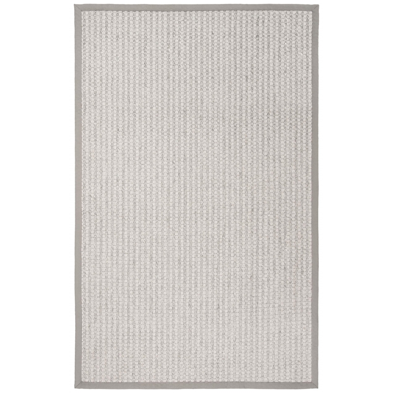 Safavieh Palm Beach 5' x 8' Hand Knotted Rug in Gray and Ivory
