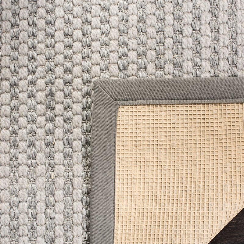 Safavieh Palm Beach 5' x 8' Hand Knotted Rug in Gray and Ivory