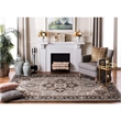 Safavieh Royalty 6' x 9' Hand Tufted Wool Rug in Silver and Charcoal