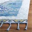 Safavieh Saffron 5' x 8' Hand Loomed Wool Rug in Turquoise and Blue