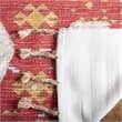 Safavieh Saffron 4' x 6' Hand Loomed Wool Rug in Rust and Beige