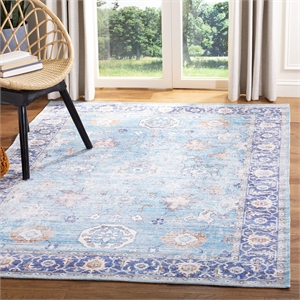 Safavieh Saffron 3' x 5' Rug in Aqua and Navy