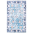 Safavieh Saffron 3' x 5' Rug in Aqua and Navy
