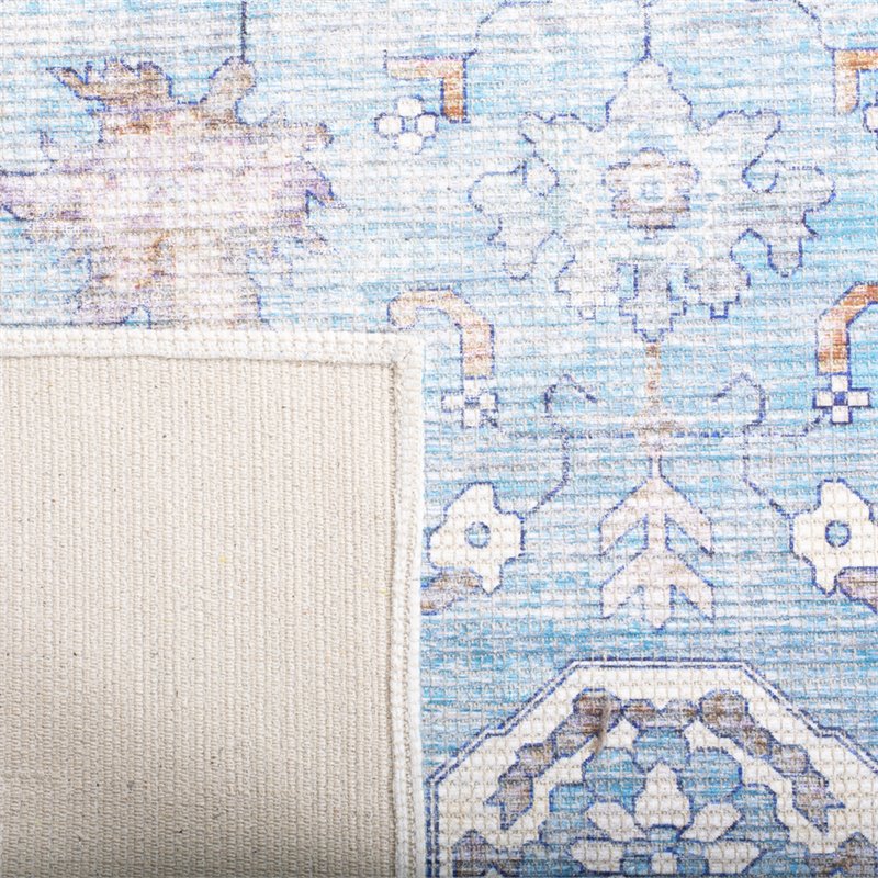 Safavieh Saffron 4' x 6' Rug in Aqua and Navy