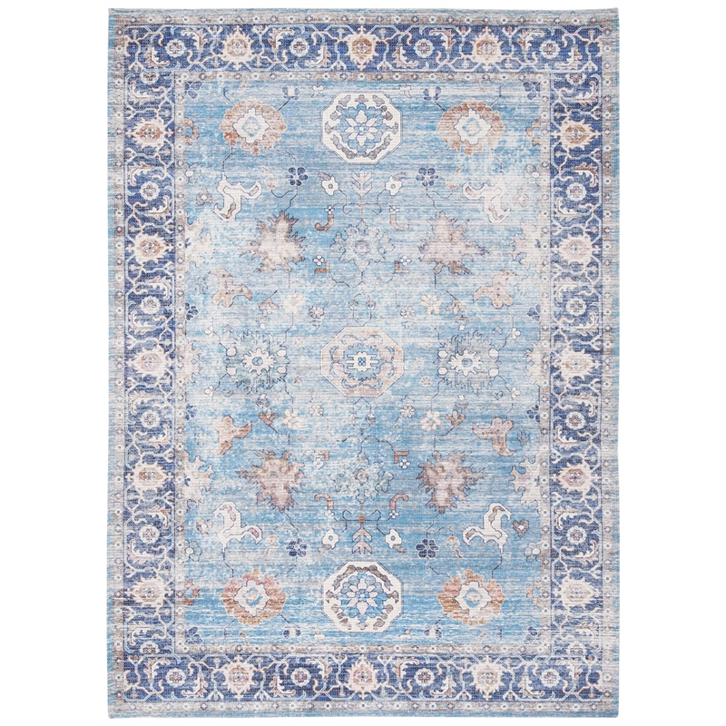 Safavieh Saffron 5' x 8' Rug in Aqua and Navy