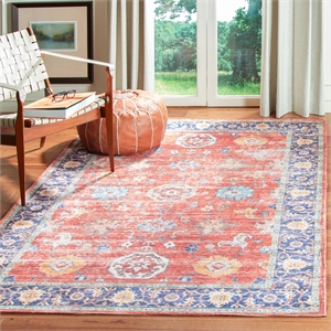 Safavieh Saffron 4' x 6' Rug in Rust and Navy