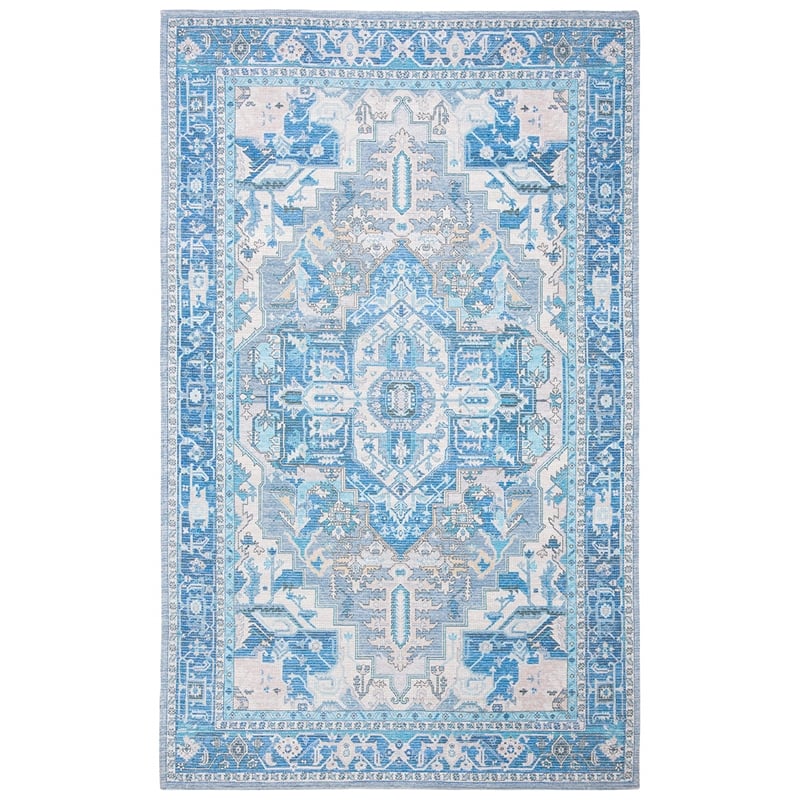 Safavieh Saffron 5' x 8' Rug in Navy and Ivory