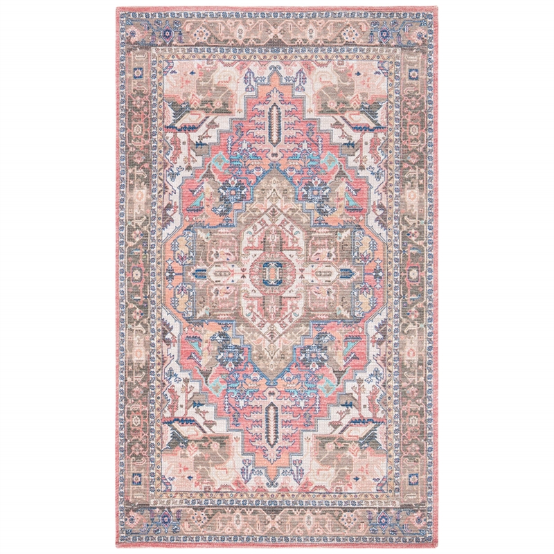Safavieh Saffron 3' x 5' Rug in Rust and Ivory