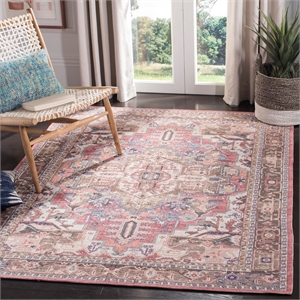 Safavieh Saffron 4' x 6' Rug in Rust and Ivory