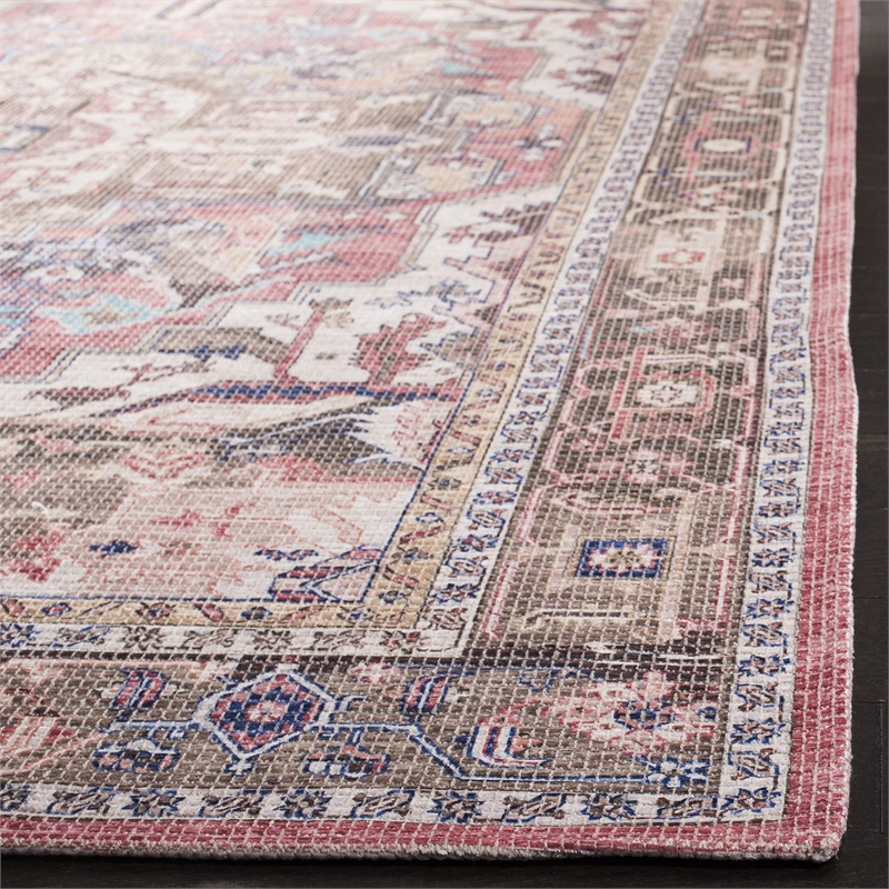 Safavieh Saffron 4' x 6' Rug in Rust and Ivory