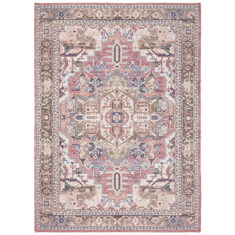 Safavieh Saffron 5' x 8' Rug in Rust and Ivory