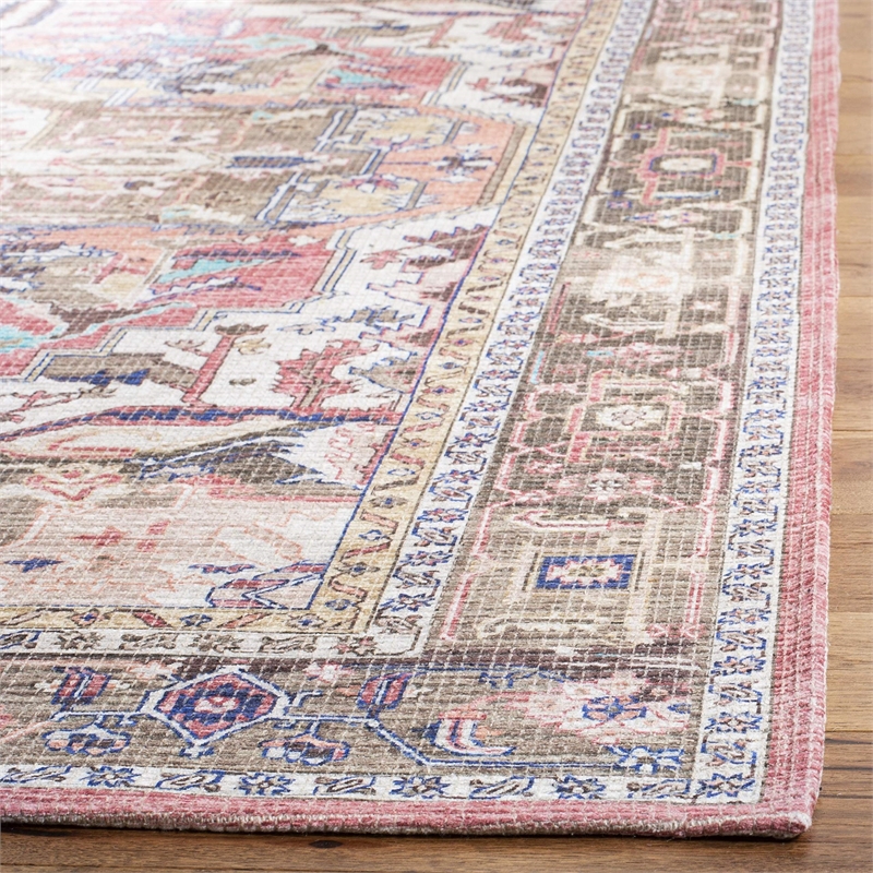 Safavieh Saffron 5' x 8' Rug in Rust and Ivory