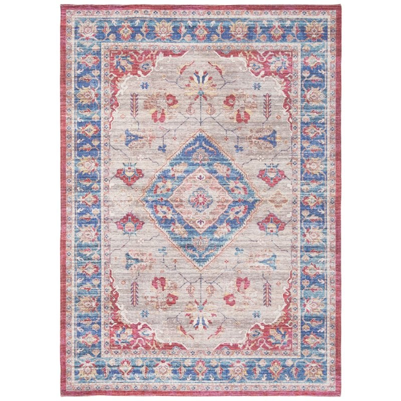 Safavieh Saffron 3' x 5' Rug in Rust and Ivory