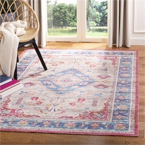 Safavieh Saffron 4' x 6' Rug in Rust and Ivory